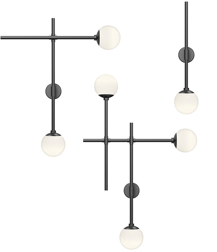 Sonneman - 2062.25 - LED Wall Sconce - Sabon - Satin Black