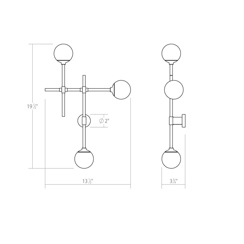 Sonneman - 2063.13 - LED Wall Sconce - Sabon - Satin Nickel