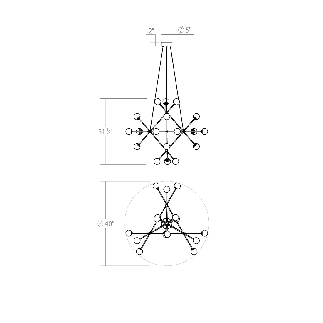 Sonneman - 2084.13W - LED Pendant - Proton - Satin Nickel