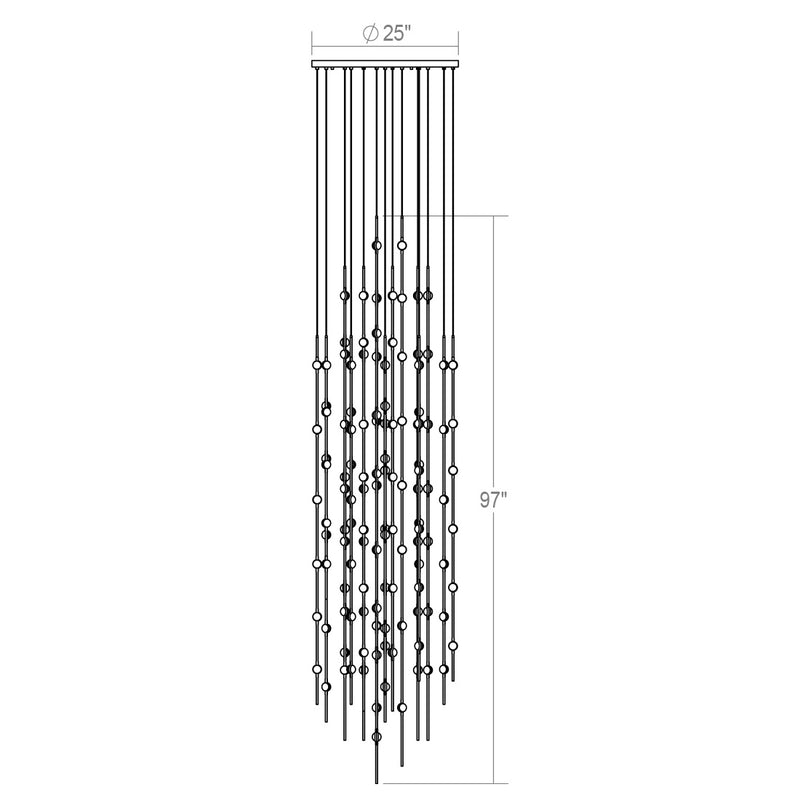 Sonneman - 2164.13C - LED Pendant - Constellation - Satin Nickel