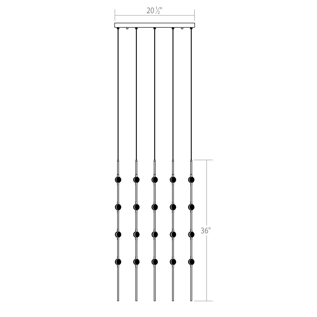 Sonneman - 2168.13C - LED Pendant - Constellation - Satin Nickel