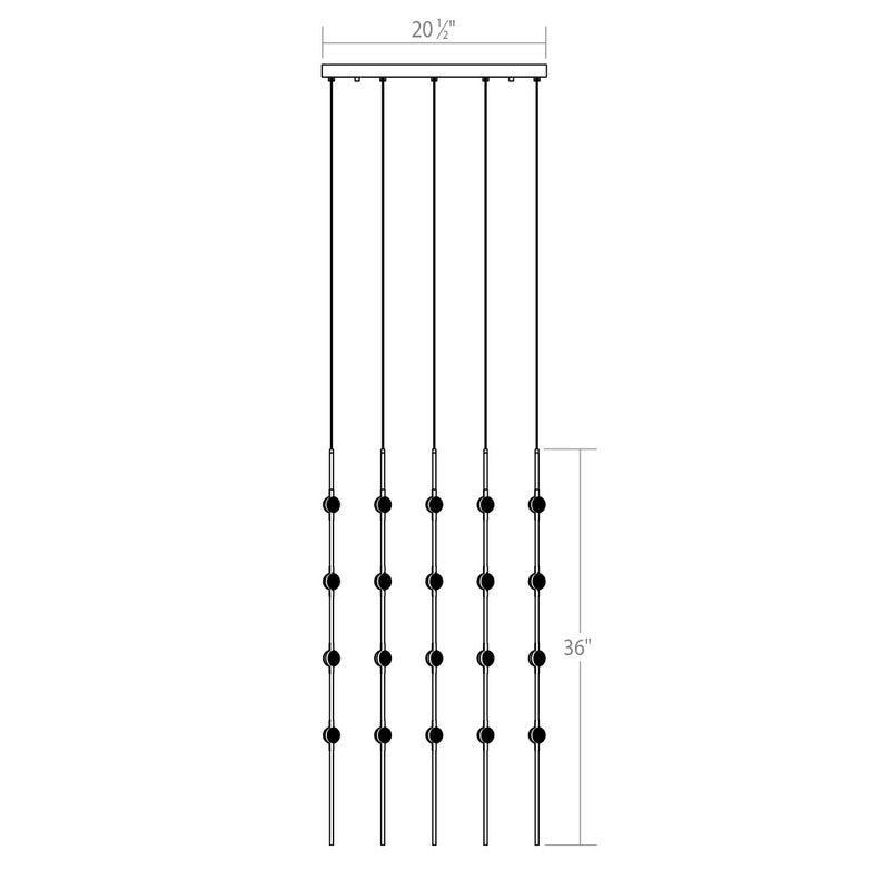 Sonneman - 2168.13C - LED Pendant - Constellation - Satin Nickel