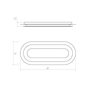 Sonneman - 2737.98 - LED Surface Mount - Offset - Textured White