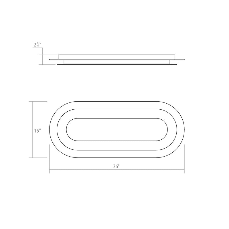 Sonneman - 2737.98 - LED Surface Mount - Offset - Textured White