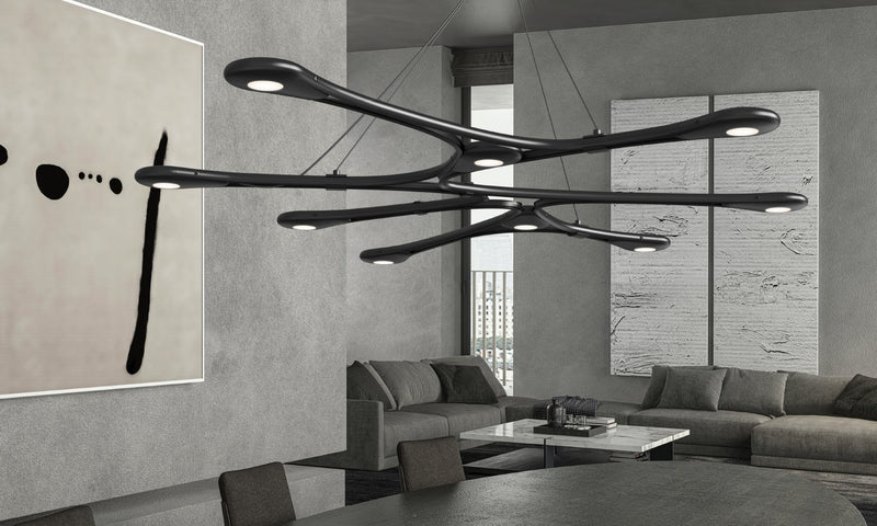 Sonneman - 3274.25 - LED Pendant - Abstraction - Satin Black