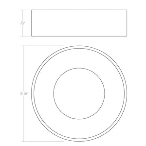 Sonneman - 3734.03 - LED Surface Mount - Ilios - Satin White