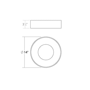 Sonneman - 3735.03 - LED Surface Mount - Ilios - Satin White