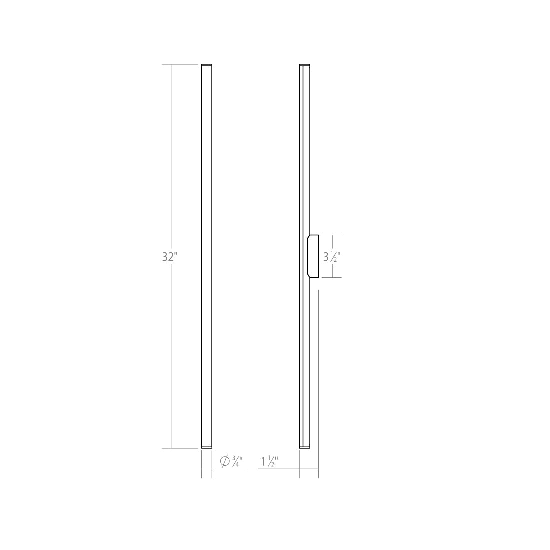 Sonneman - 3773.23 - LED Bath Bar - Fino - Satin Chrome