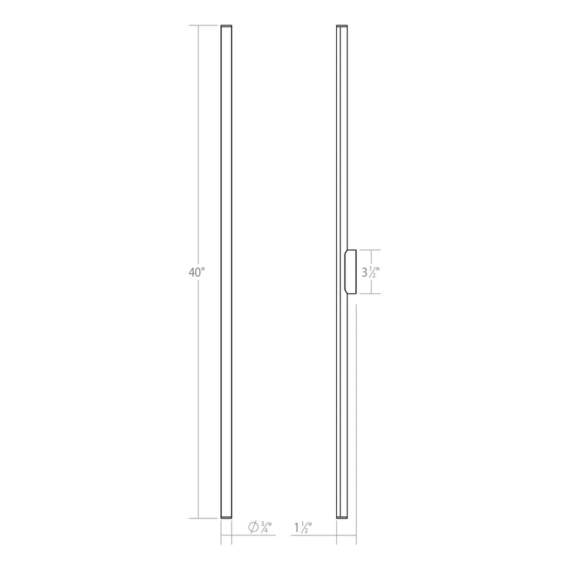 Sonneman - 3774.25 - LED Bath Bar - Fino - Satin Black