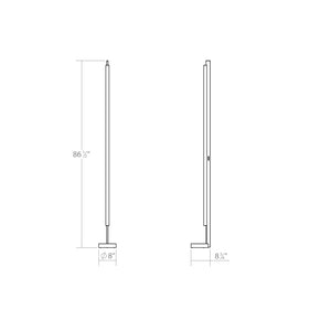 Sonneman - 3820.03 - LED Floor Lamp - Keel - Satin White