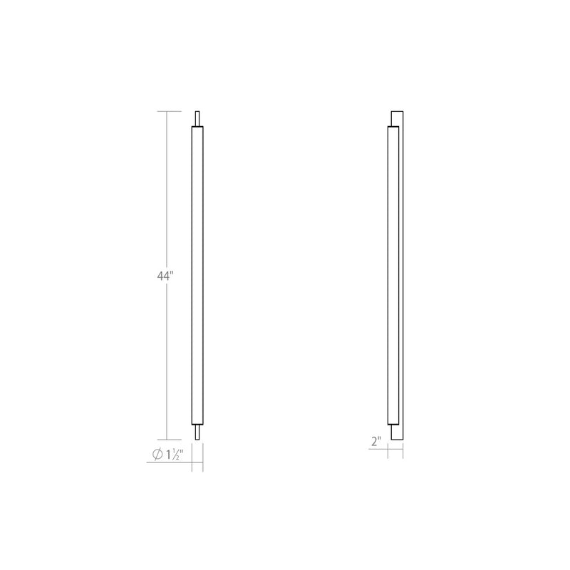 Sonneman - 3834.25 - LED Bath Bar - Keel - Satin Black