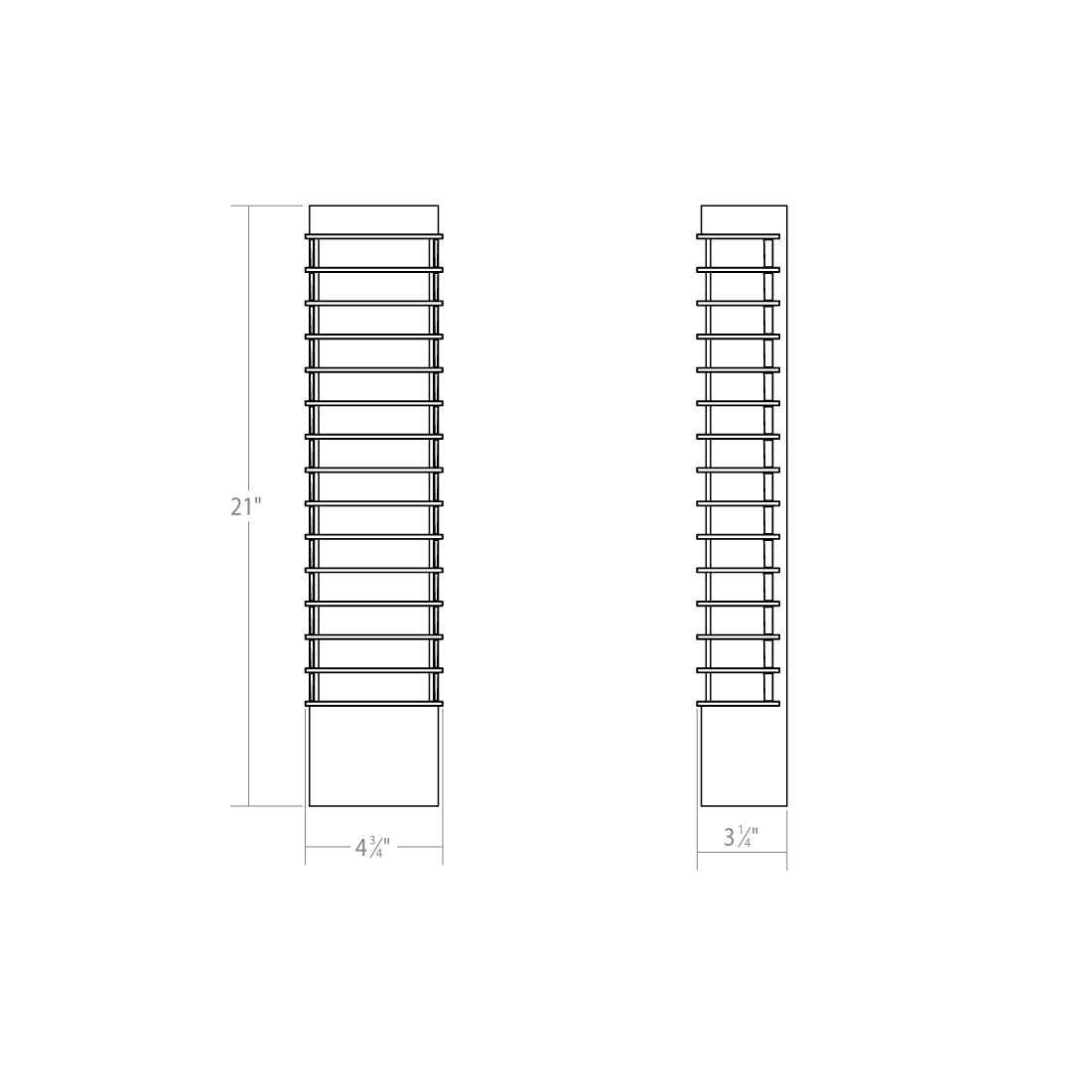 Sonneman - 7411.74-WL - LED Wall Sconce - Tawa - Textured Gray