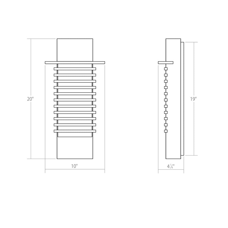 Sonneman - 7417.72-WL - LED Wall Sconce - Kengo - Textured Bronze