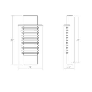 Sonneman - 7417.74-WL - LED Wall Sconce - Kengo - Textured Gray