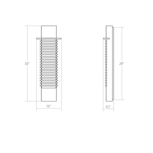 Sonneman - 7418.74-WL - LED Wall Sconce - Kengo - Textured Gray