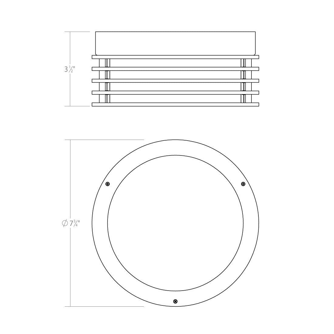 Sonneman - 7420.72 - LED Surface Mount - Marue - Textured Bronze