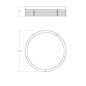 Sonneman - 7422.72 - LED Surface Mount - Marue - Textured Bronze