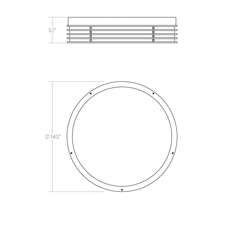 Sonneman - 7422.74 - LED Surface Mount - Marue - Textured Gray