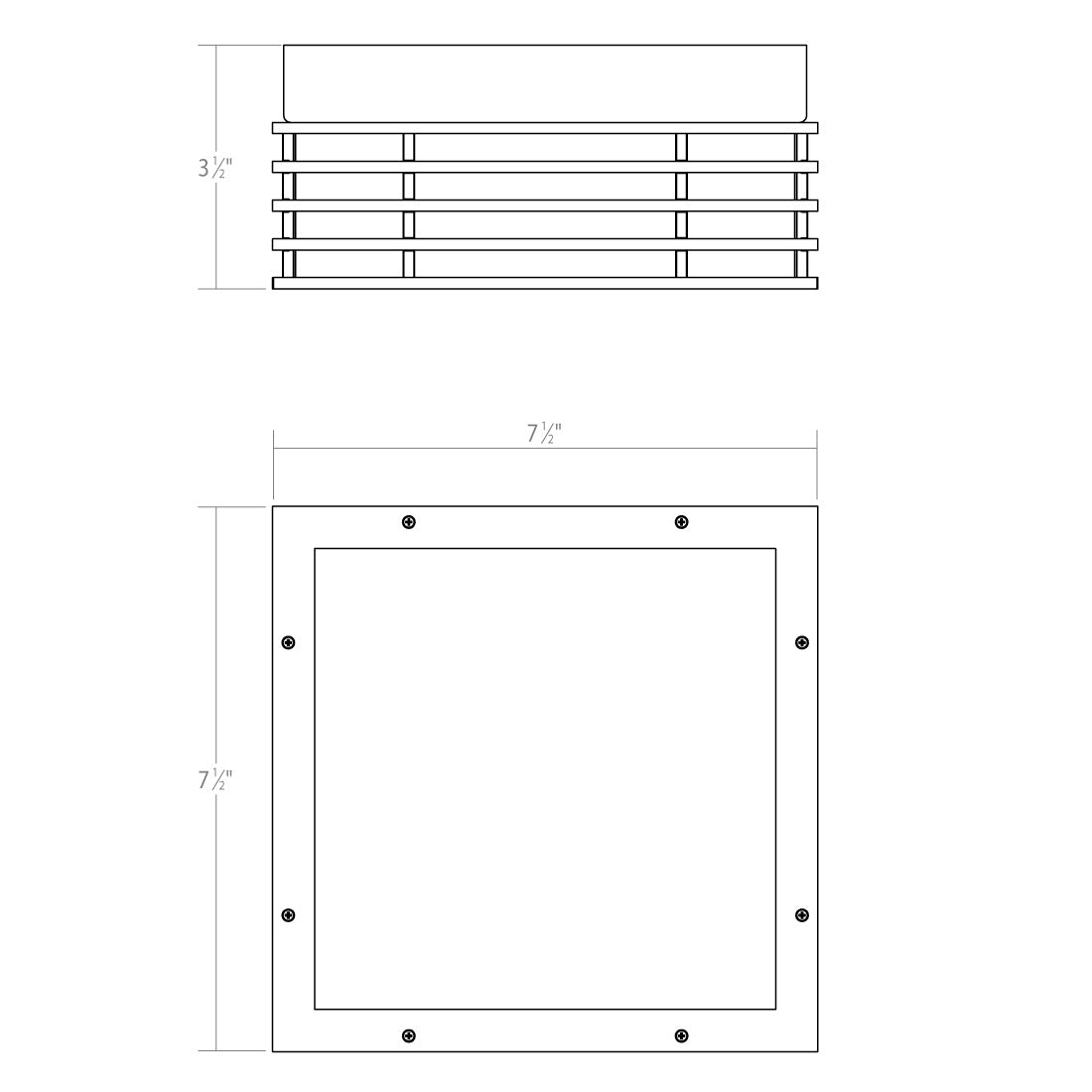 Sonneman - 7425.72 - LED Surface Mount - Marue - Textured Bronze