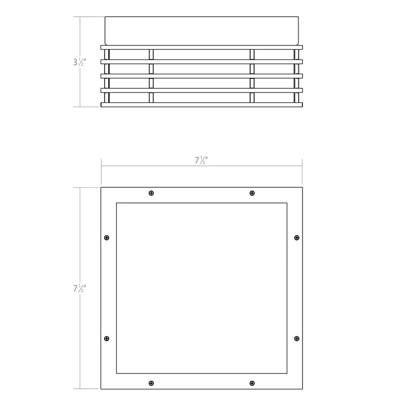 Sonneman - 7425.72 - LED Surface Mount - Marue - Textured Bronze