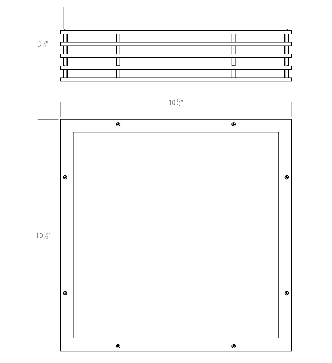 Sonneman - 7426.72 - LED Surface Mount - Marue - Textured Bronze