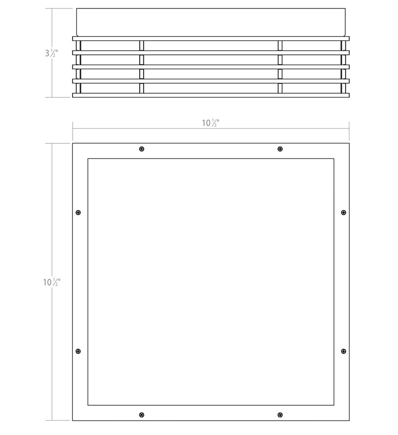 Sonneman - 7426.72 - LED Surface Mount - Marue - Textured Bronze