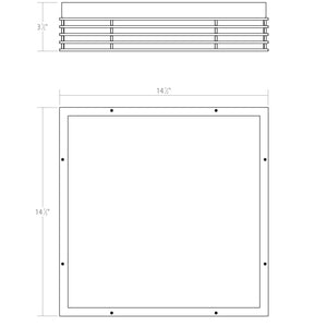 Sonneman - 7427.72 - LED Surface Mount - Marue - Textured Bronze