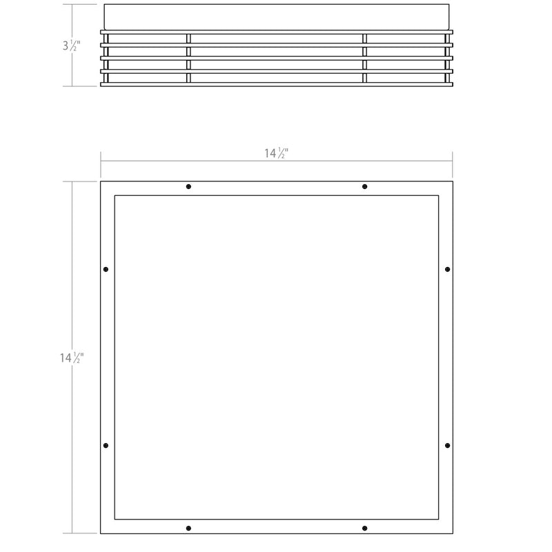 Sonneman - 7427.72 - LED Surface Mount - Marue - Textured Bronze