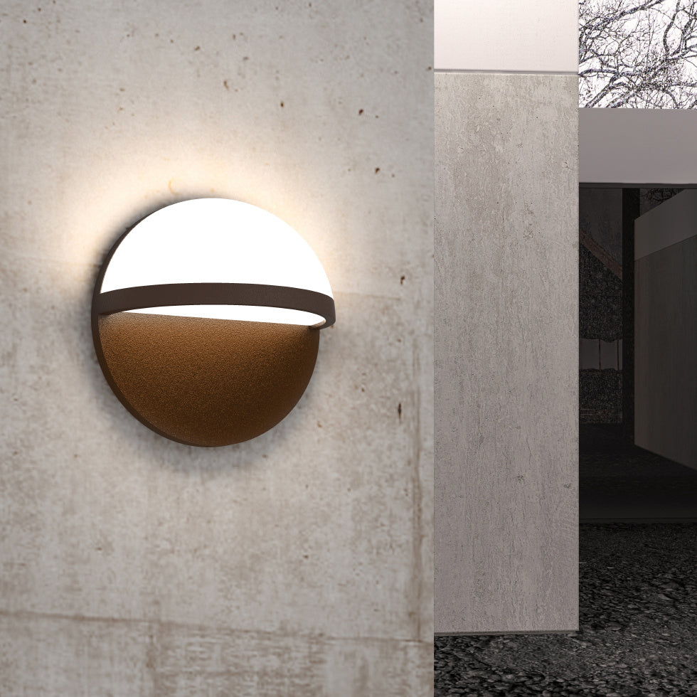 Sonneman - 7471.72-WL - LED Wall Sconce - Mezza Vetro - Textured Bronze