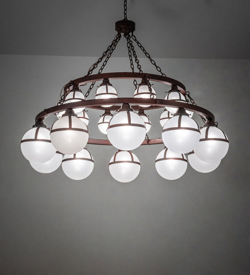 Meyda Tiffany - 230704 - 20 Light Chandelier - Bola - Rustic Nail