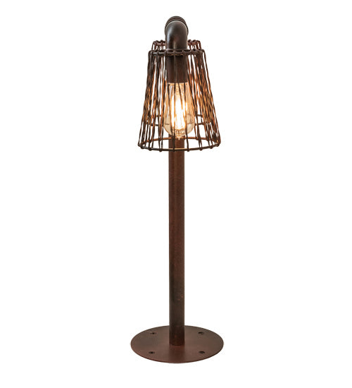 Meyda Tiffany - 232891 - Two Light Table Lamp - Pipedream - Rustic Nail