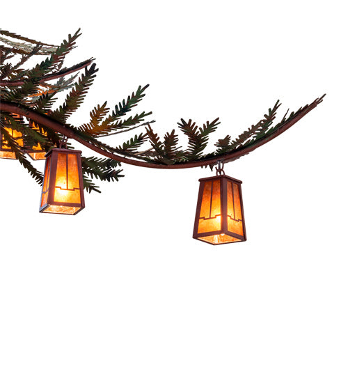 Meyda Tiffany - 233599 - 18 Light Chandelier - Pine Branch - Rust And Green Trees