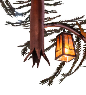 Meyda Tiffany - 233599 - 18 Light Chandelier - Pine Branch - Rust And Green Trees