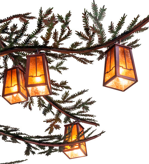 Meyda Tiffany - 233599 - 18 Light Chandelier - Pine Branch - Rust And Green Trees