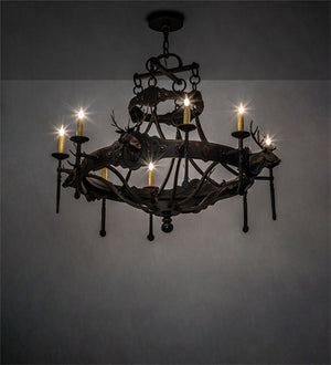 Meyda Tiffany - 234729 - Eight Light Chandelier - Stag - Timeless Bronze