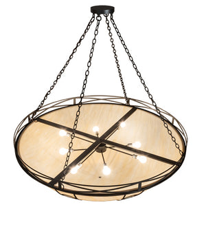 Meyda Tiffany - 234765 - Eight Light Pendant - Pelican Bay - Old Wrought Iron