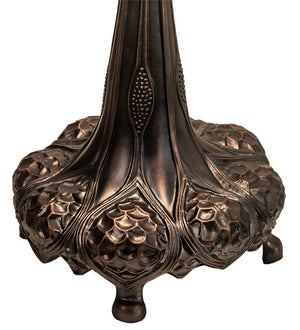 Meyda Tiffany - 47552 - Three Light Table Lamp - Tiffany Hanginghead Dragonfly - Mahogany Bronze