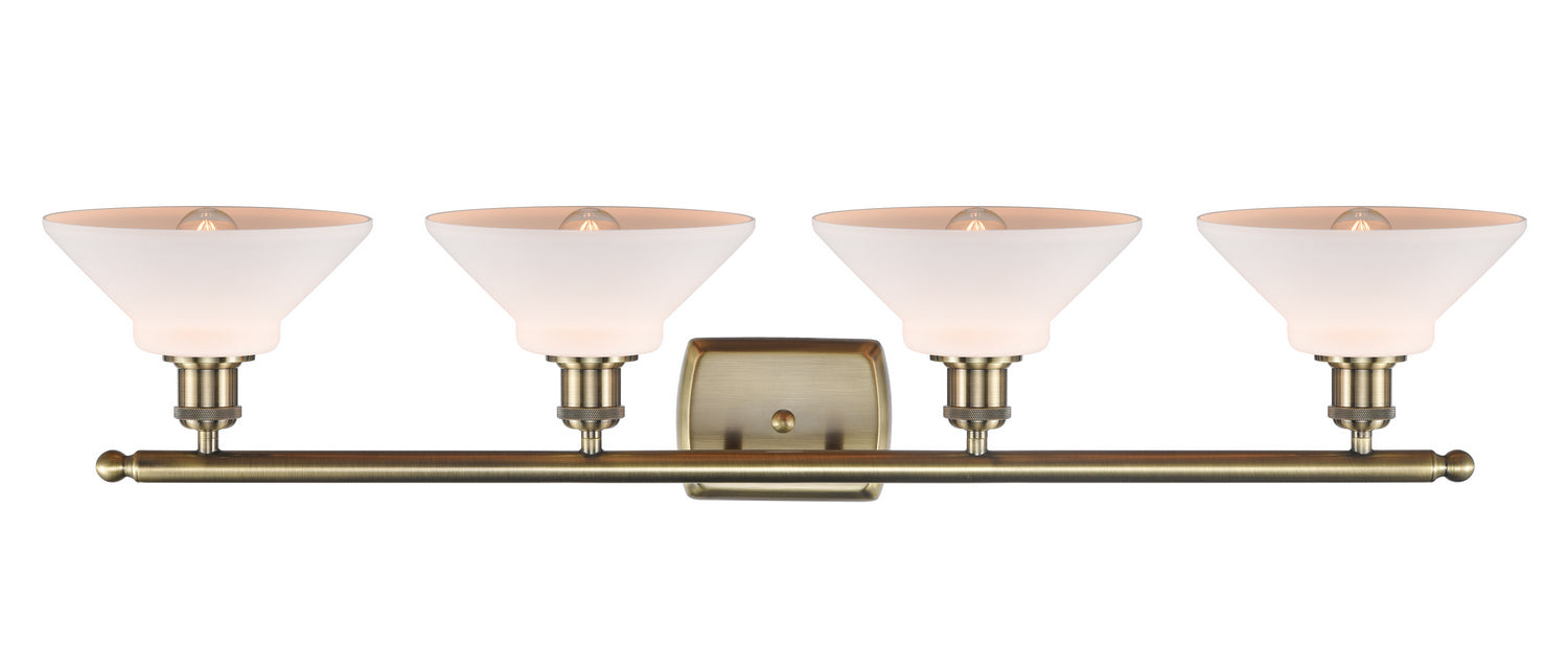 Innovations - 516-4W-AB-G131 - Four Light Bath Vanity - Ballston - Antique Brass