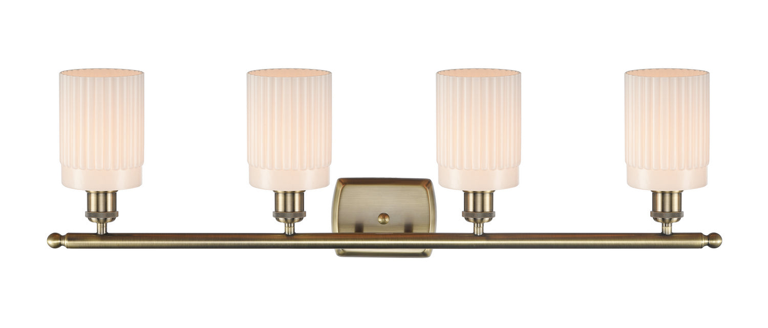 Innovations - 516-4W-AB-G341 - Four Light Bath Vanity - Ballston - Antique Brass