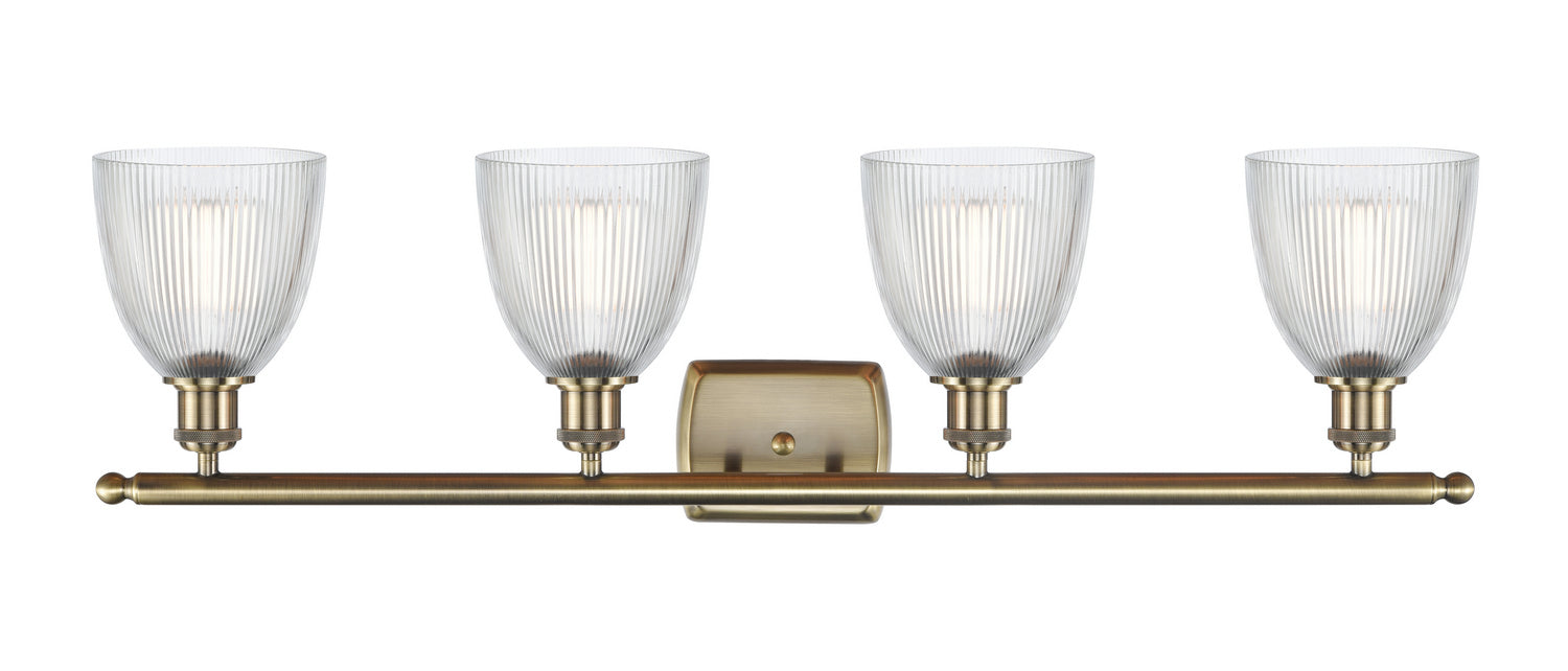 Innovations - 516-4W-AB-G382 - Four Light Bath Vanity - Ballston - Antique Brass