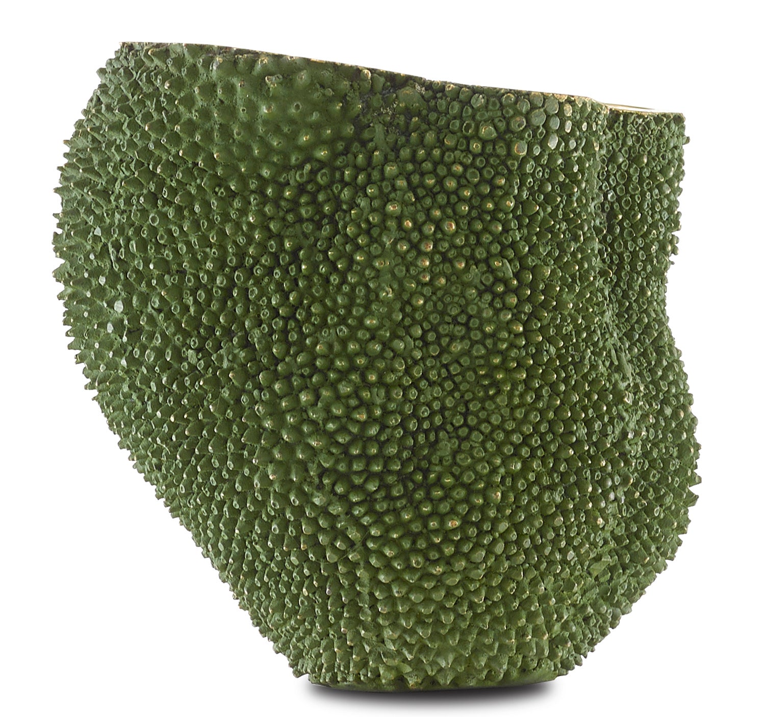 Currey and Company - 1200-0288 - Vase - Jackfruit - Green/Gold