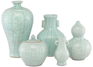 Currey and Company - 1200-0331 - Jar - Maiping - Celadon Crackle