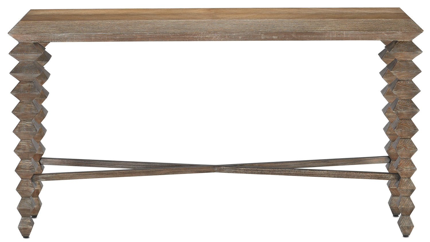 Currey and Company - 3000-0161 - Console Table - Saranya - Light Pepper