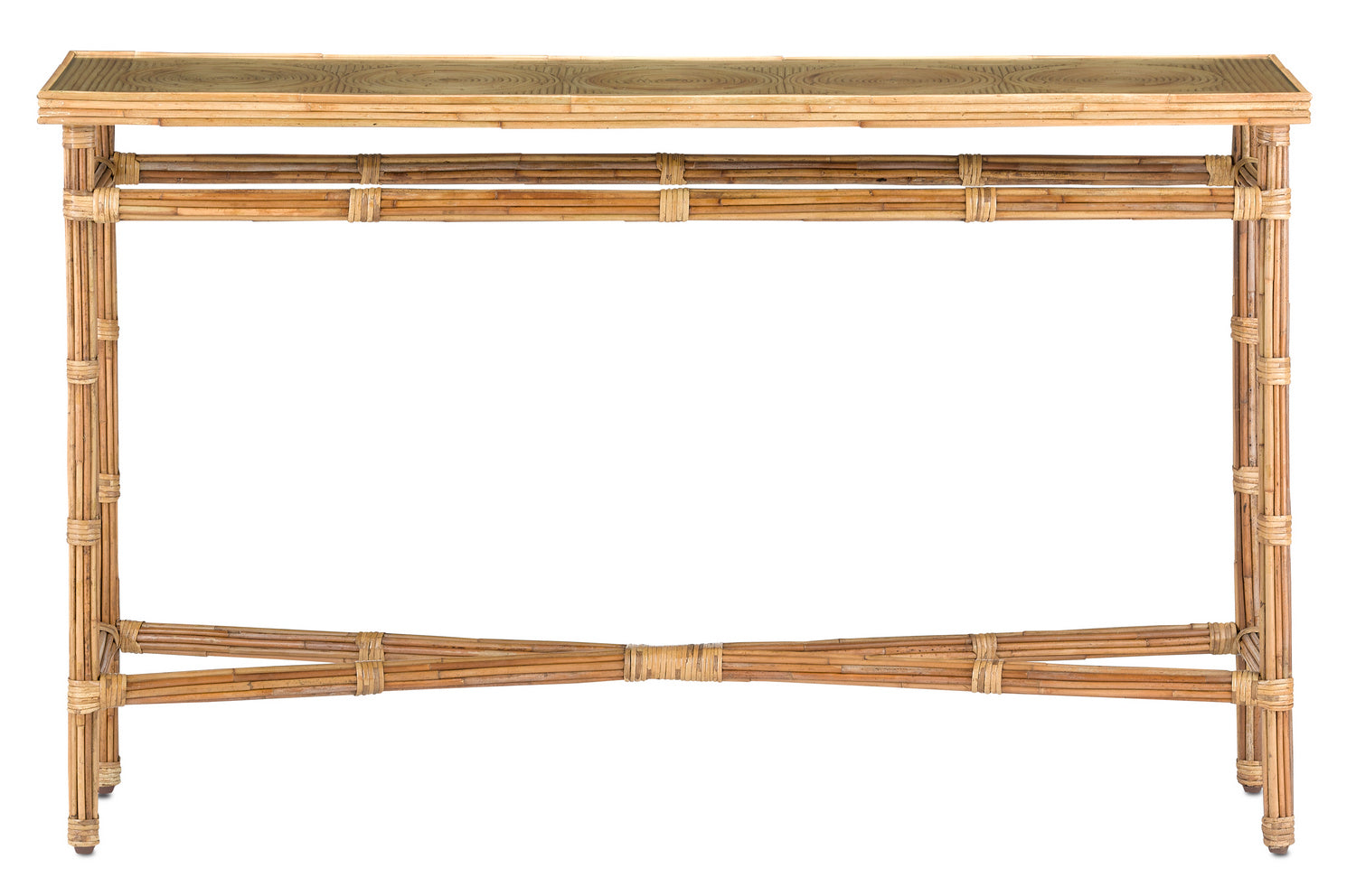 Currey and Company - 3000-0174 - Console Table - Silang - Natural Rattan