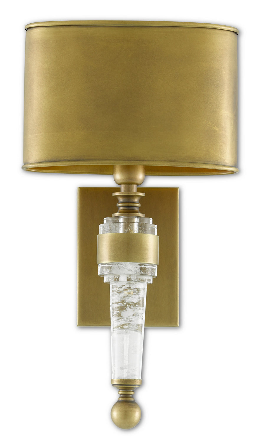 Currey and Company - 5000-0177 - One Light Wall Sconce - Lindau - Antique Brass