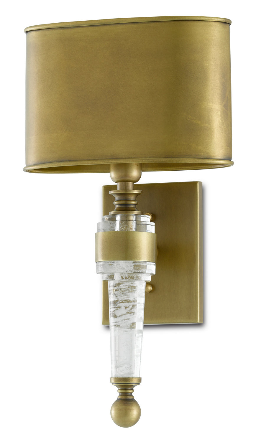 Currey and Company - 5000-0177 - One Light Wall Sconce - Lindau - Antique Brass