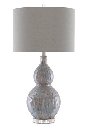 Currey and Company - 6000-0610 - One Light Table Lamp - Idyll - Gray/Blue/Taupe/Clear