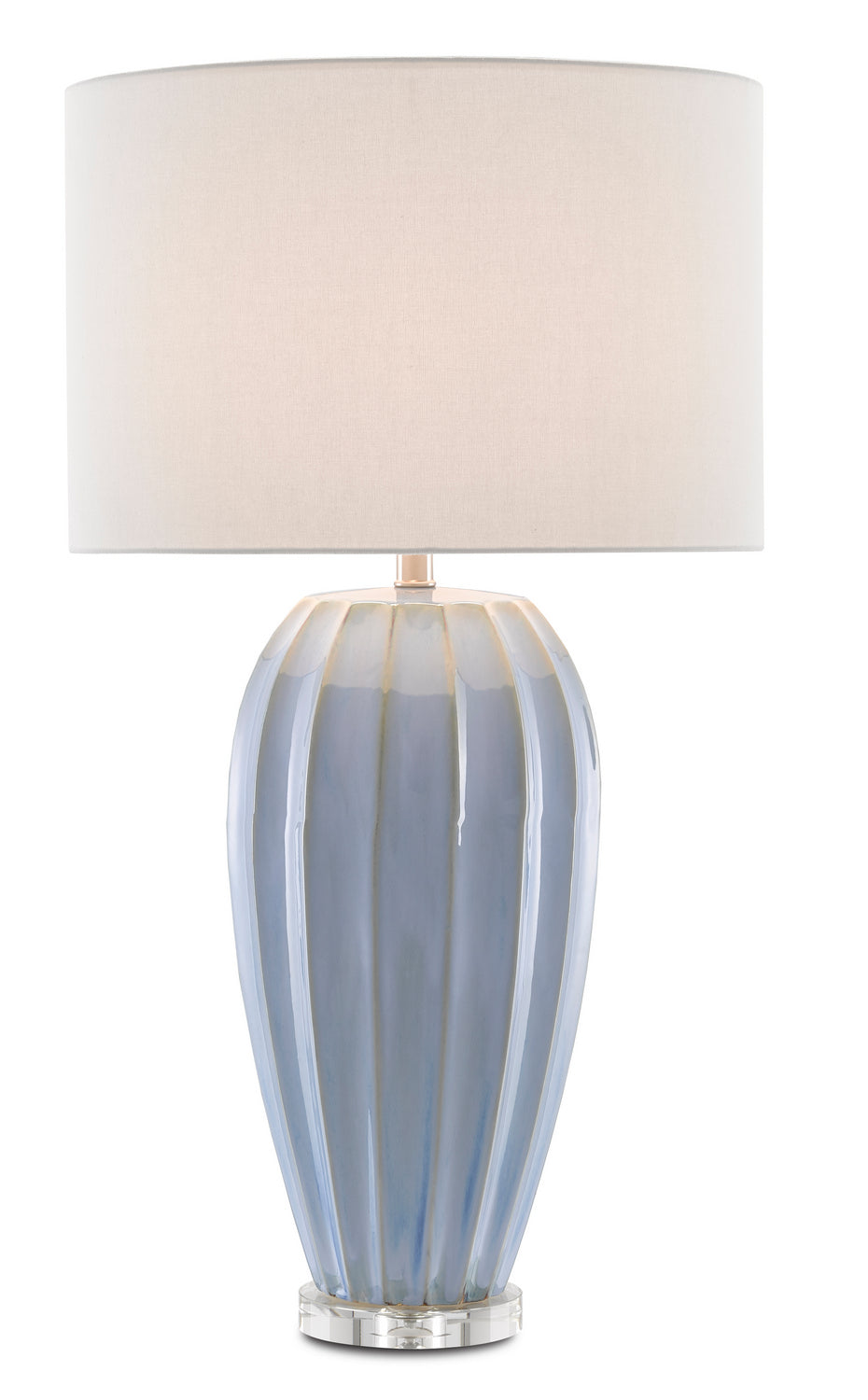 Currey and Company - 6000-0616 - One Light Table Lamp - Bluestar - Light Blue/Clear