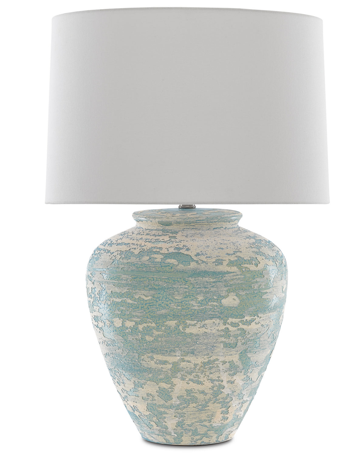 Currey and Company - 6000-0617 - One Light Table Lamp - Mimi - Aqua/Cream