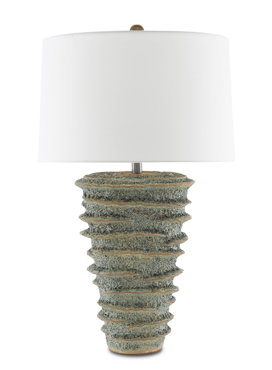 Currey and Company - 6000-0682 - One Light Table Lamp - Sunken - Green Moss